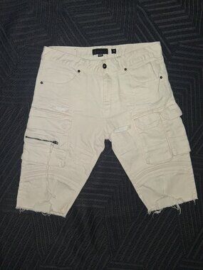 DECIBEL RIPPED CARGO JEAN SHORTS <<<PRICE IS NEGOTIABLE | FREE SHIPPING>>>